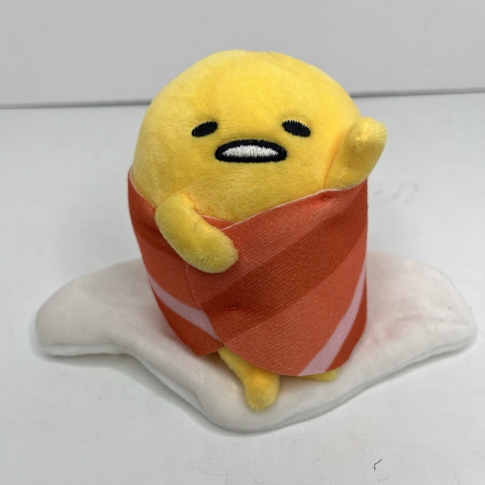 GUND Sanrio Gudetama the Lazy Egg in Bacon Blanket Plush Collectible